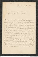 Nachlass Franz Steindachner, Brief von Friedrich von Stein an Franz Steindachner (04.06.1881), Inv.Nr. 508.01, Seite 1